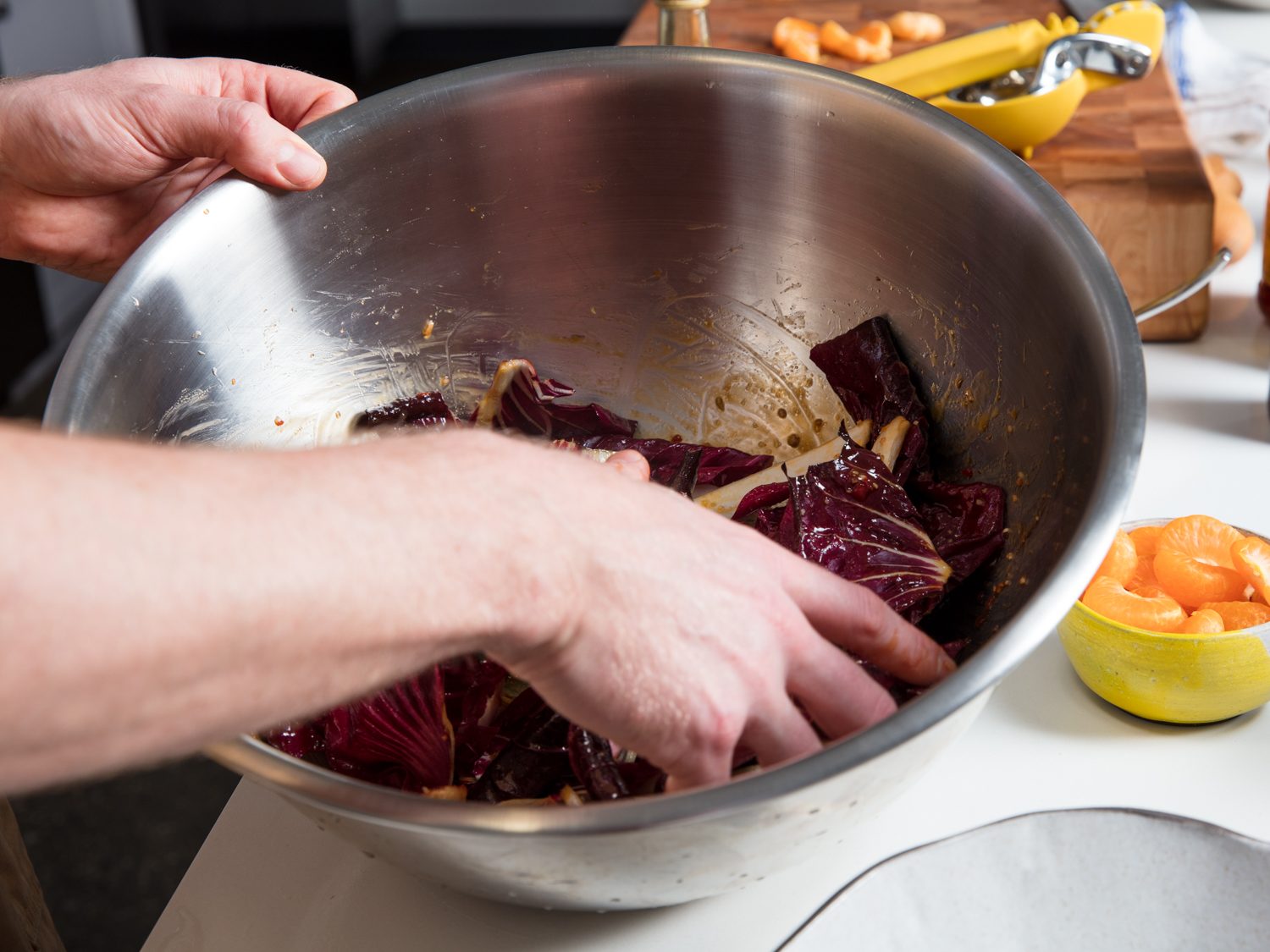 Tossing salad