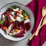 Overhead shot of radicchio salad