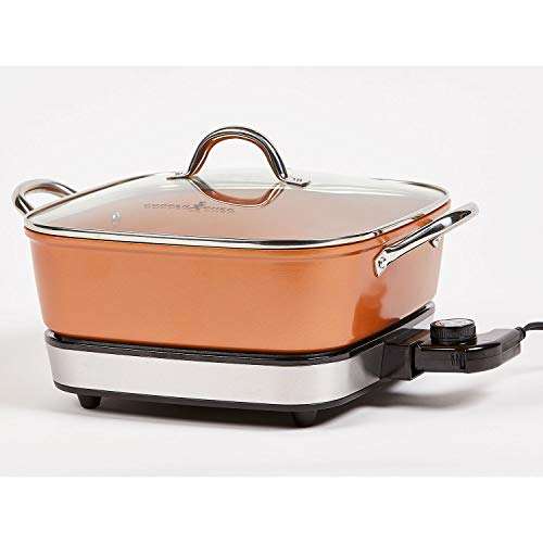 Copper Chef 12 Inch Electric Skillet NonStick Cooks Pantry