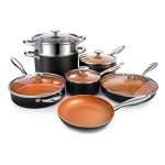 MICHELANGELO Copper Cookware Set 12 Piece with