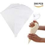 DLOnline 200 Pcs Disposable Cream Pastry Bag Cake