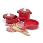 Melissa & Doug Deluxe Wooden Kitchen Accessory Set