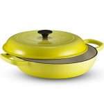 Klee Enameled Cast Iron Casserole Braiser Pan with