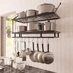 KES 30-Inch Kitchen Pan Pot Rack Wall Mounted