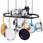 Kaptron Pot Rack Ceiling Mount Cookware Pan Rack