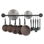 Oropy 39 inch Pot Bar Rack Wall Mounted Detachable