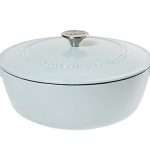 Cuisinart Round Cast Iron Casserole, Light Blue,