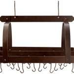 Old Dutch Rectangular Hanging Pot Rack with Grid &