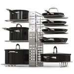 GeekDigg Pot Rack Organizer, Adjustable Height and