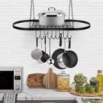 LINEX Hanging Pot Racks Pan racks with Shelf Grid