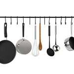 Greenco Pot And Pan Wall Mounted Rail, 15-Hook,