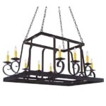 Meyda 120272 Ten Light Pot Rack from Maura