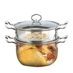 Double Boiler Soup Stock Pots Stainless Steel Two