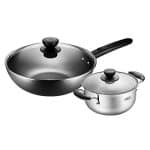 2Pcs Cookware Set Non-Stick Cookware Frying Pan