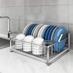 RENDJGOU Dish Drying Rack, Space-Saving Dish Drain