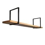 Single-Layer Ceiling Mount Shelf, Wrought Iron