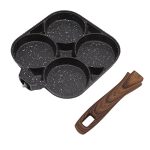 CKKNILV Egg Burger Pan, 4 Hole Frying Pot Pan