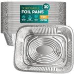 Aluminum Pans 9x13 [30 Pack] Aluminum Foil Pans