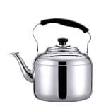 ROSG Silver Tea Kettle Stainless Steel Whistle Tea