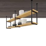 QWBDNMQP Pot Rack Kitchen Wine Racks Ceiling