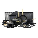 32-Piece Cookware & Bakeware Non-Stick Set, Black