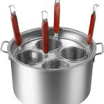 WZUOPG Stainless Steel Pasta Cooker Insert Set,