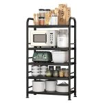 MLGOSM Kitchen Storage Rack Floor Stand, Microwave