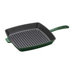 Staub Cast Iron 10-inch Square Grill Pan - Basil