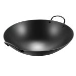 AS Know US Iron Wok, Hand-Forged Black Steel Wok,