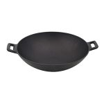 AS Know US Wok with Flat Base and Loop Handles,