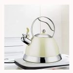 IIPOSAQQ 3l Green Whistling Tea Kettle for Stove