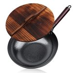 Wok with Pot Lid Cast Iron Pot Soup Saucepan