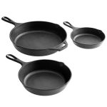 Set of 5 Pre-Seasoned Cast Iron Cookware Set -