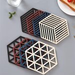 8pcs Heat Resistant Hexagon Mat Drink Coaster