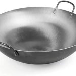 USZWBY Wok Big Heavy Wok in Hand-Hammered Carbon