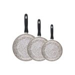 Granite Coated Frying Pan Set 3 Pcs Nonstick Pans