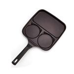 P9IDEDFH Non Stick Frying Pans Three Hole Omelet