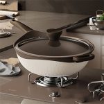 BIENKA Natural Clay Wok Non-Stick Pan 32CM