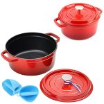 Cast Iron Round Casserole Dishes with Lids Oven