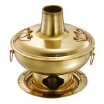 Chinese Shabu Shabu Copper Hot Pot with Chimney